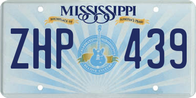 MS license plate ZHP439