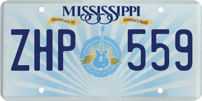 MS license plate ZHP559