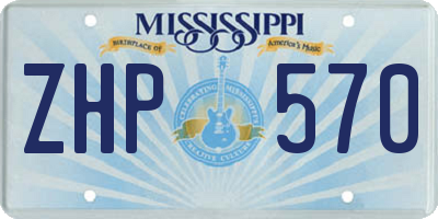 MS license plate ZHP570