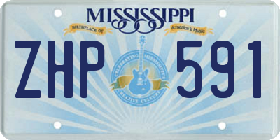 MS license plate ZHP591