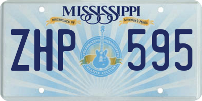 MS license plate ZHP595