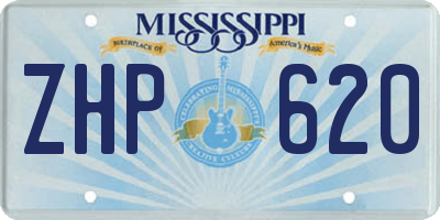 MS license plate ZHP620