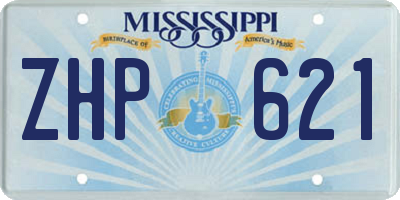 MS license plate ZHP621