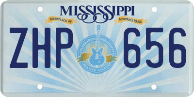 MS license plate ZHP656