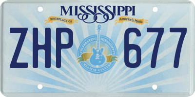 MS license plate ZHP677