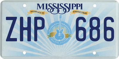 MS license plate ZHP686
