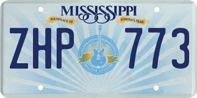 MS license plate ZHP773