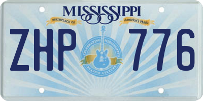 MS license plate ZHP776