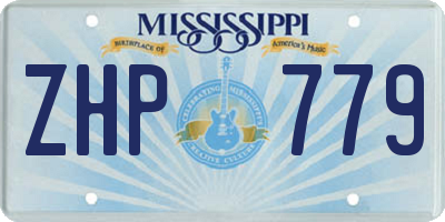 MS license plate ZHP779