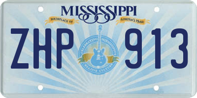 MS license plate ZHP913