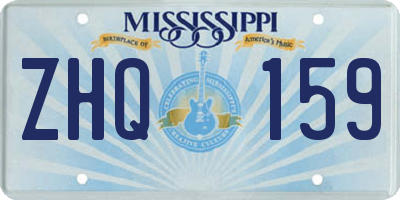 MS license plate ZHQ159