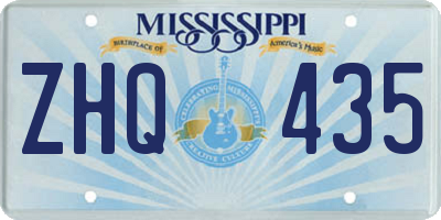 MS license plate ZHQ435