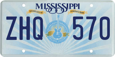 MS license plate ZHQ570