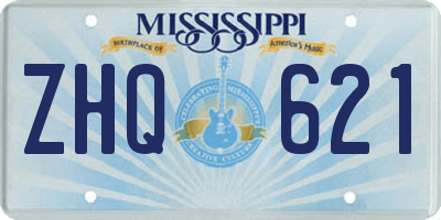 MS license plate ZHQ621