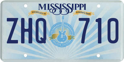 MS license plate ZHQ710