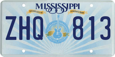 MS license plate ZHQ813