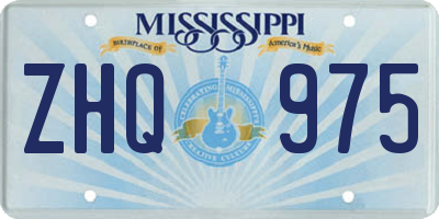 MS license plate ZHQ975