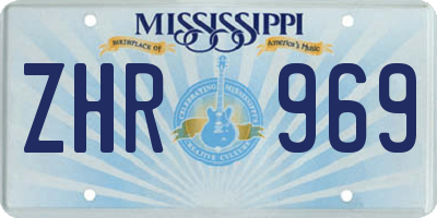 MS license plate ZHR969