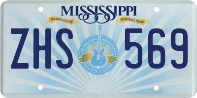 MS license plate ZHS569