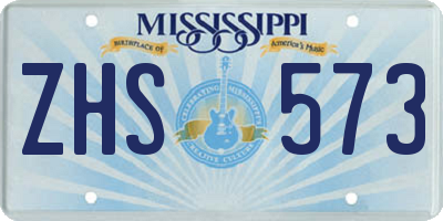 MS license plate ZHS573