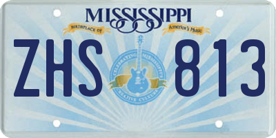 MS license plate ZHS813
