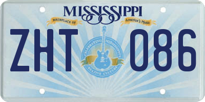 MS license plate ZHT086
