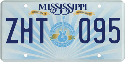 MS license plate ZHT095