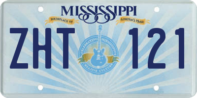 MS license plate ZHT121