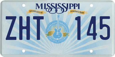 MS license plate ZHT145