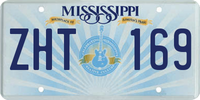 MS license plate ZHT169