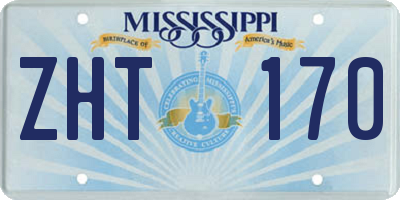 MS license plate ZHT170