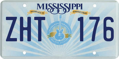 MS license plate ZHT176