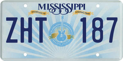 MS license plate ZHT187