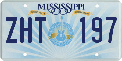 MS license plate ZHT197