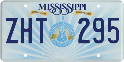 MS license plate ZHT295