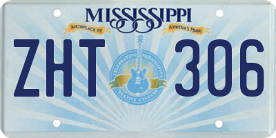 MS license plate ZHT306
