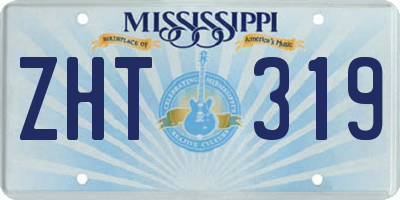 MS license plate ZHT319