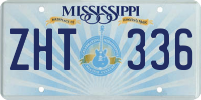 MS license plate ZHT336