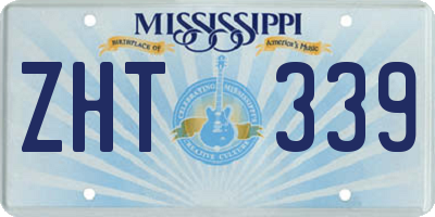 MS license plate ZHT339