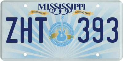 MS license plate ZHT393