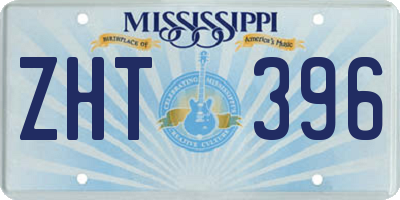 MS license plate ZHT396
