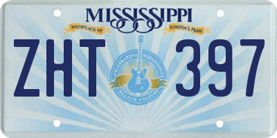 MS license plate ZHT397