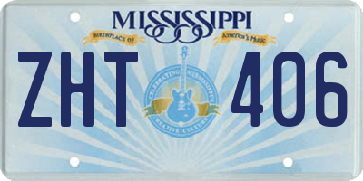 MS license plate ZHT406