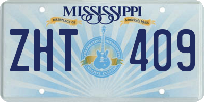 MS license plate ZHT409