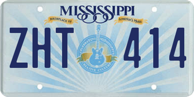 MS license plate ZHT414