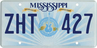 MS license plate ZHT427