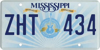 MS license plate ZHT434