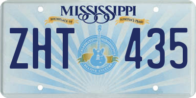 MS license plate ZHT435