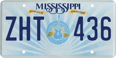 MS license plate ZHT436