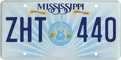 MS license plate ZHT440